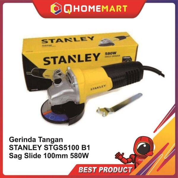 Gerinda Tangan STANLEY STGS5100 B1 Sag Slide 100mm 580W