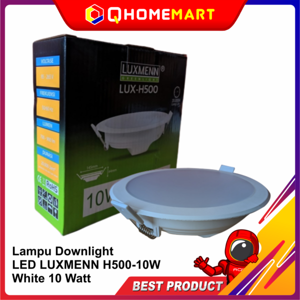 Lampu Downlight LED LUXMENN H500-10W White 10 Watt