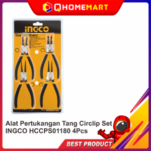 Alat Pertukangan Tang Circlip Set INGCO HCCPS01180 4Pcs