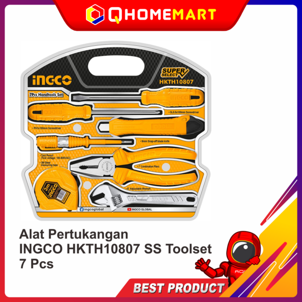 Alat Pertukangan INGCO HKTH10807 SS Toolset 7 Pcs