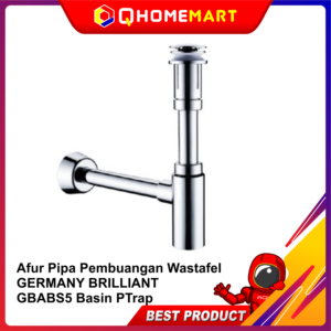 Afur Pipa Pembuangan Wastafel GERMANY BRILLIANT GBABS5 Basin PTrap