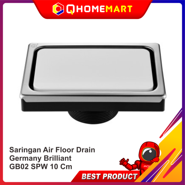 Saringan Air Floor Drain Germany Brilliant GB02 SPW 10 Cm