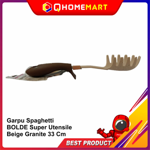 Garpu Spaghetti BOLDE Super Utensile Beige Granite 33 Cm