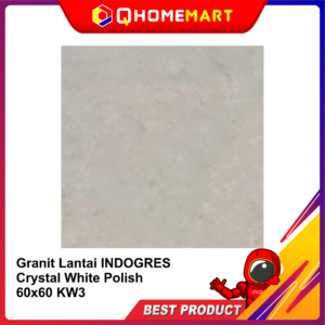 Granit Lantai INDOGRES Crystal White Polish 60x60 KW3