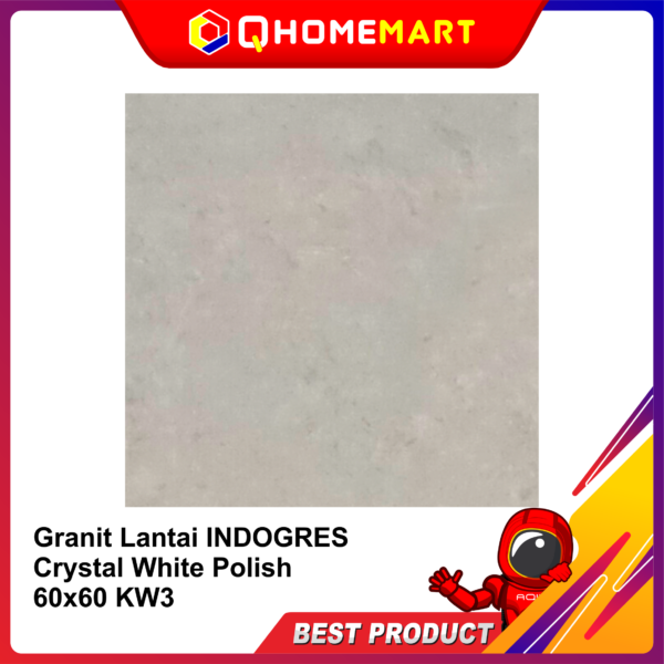 Granit Lantai INDOGRES Crystal White Polish 60x60 KW3