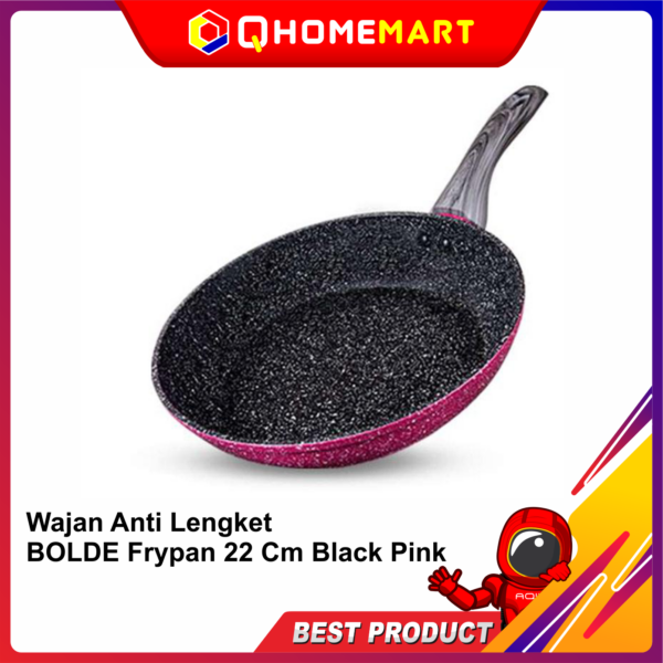 Wajan Anti Lengket BOLDE Frypan 22 Cm BlackPink