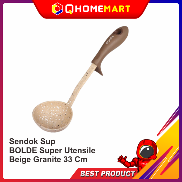 Sendok Sup BOLDE Super Utensile Beige Granite 33 Cm