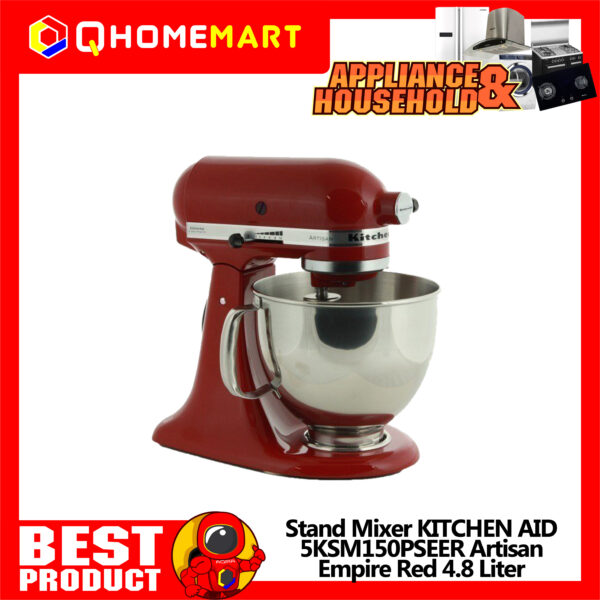 Stand Mixer KITCHEN AID 5KSM150PSEER Artisan Empire Red 4.8 Liter