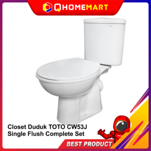 Closet Duduk TOTO CW53J Single Flush Complete Set