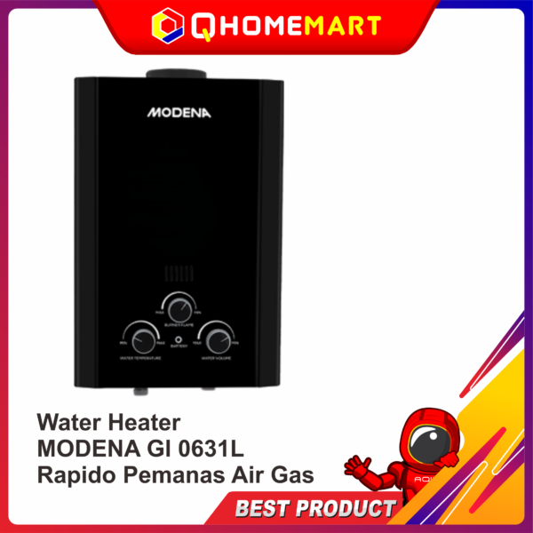 Water Heater MODENA GI 0631L Rapido Pemanas Air Gas