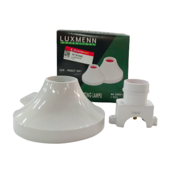 Fitting Lampu LUXMENN LUX HSE27 3AI 12 Cm