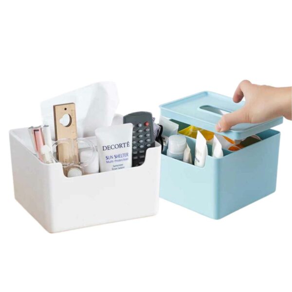 Kotak Tisu UNISOH UNI 708972 Tissue Storage Box White Blue