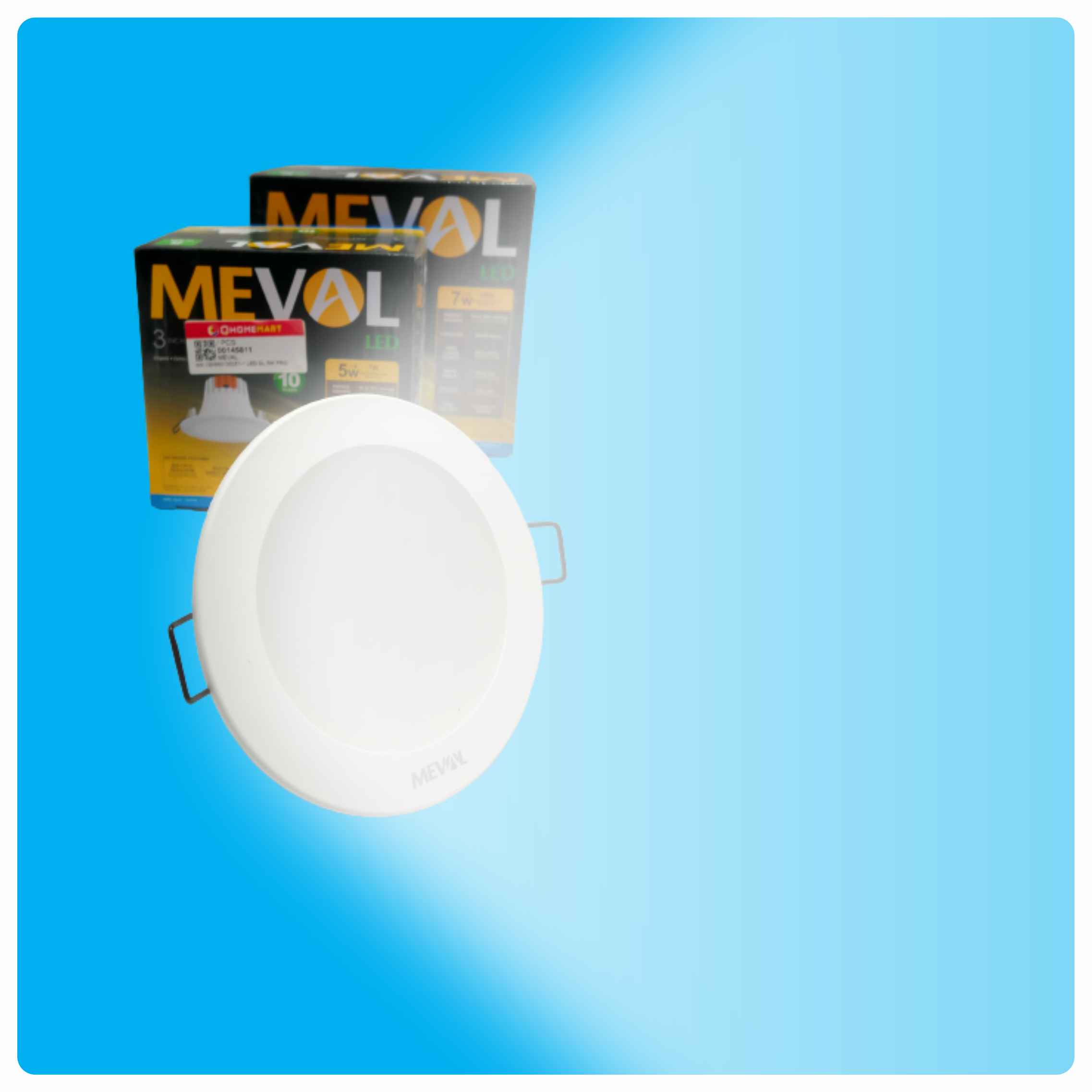 Lampu Downlight MEVAL LED DL 7W PRO 5Watt 7Watt Putih