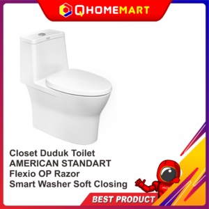 Closet Duduk Toilet AMERICAN STANDARD Flexio OP Razor Smart Washer Soft Closing