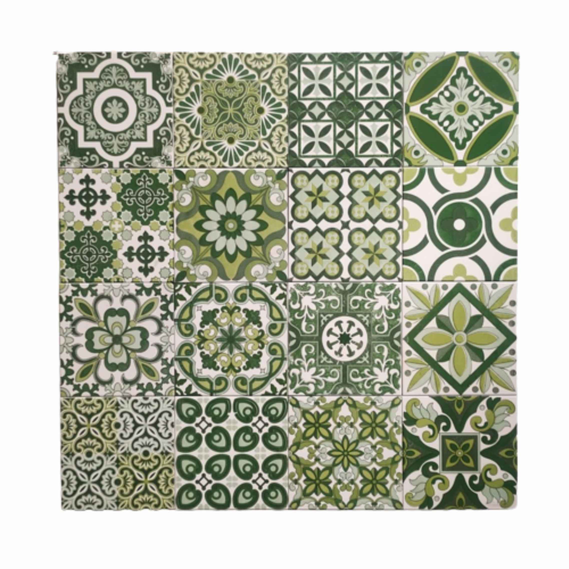 Keramik Dinding 20x20 BMJ Pola Bali Green 16 Pcs