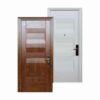 Pintu Baja Set JBS Prime 9001 Urat Kayu Buka Kanan Kiri