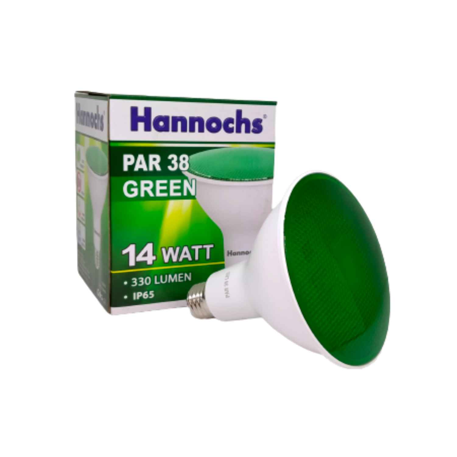 Lampu Sorot HANNOCHS PAR38 LED SpotLight 14 Watt Green Hijau