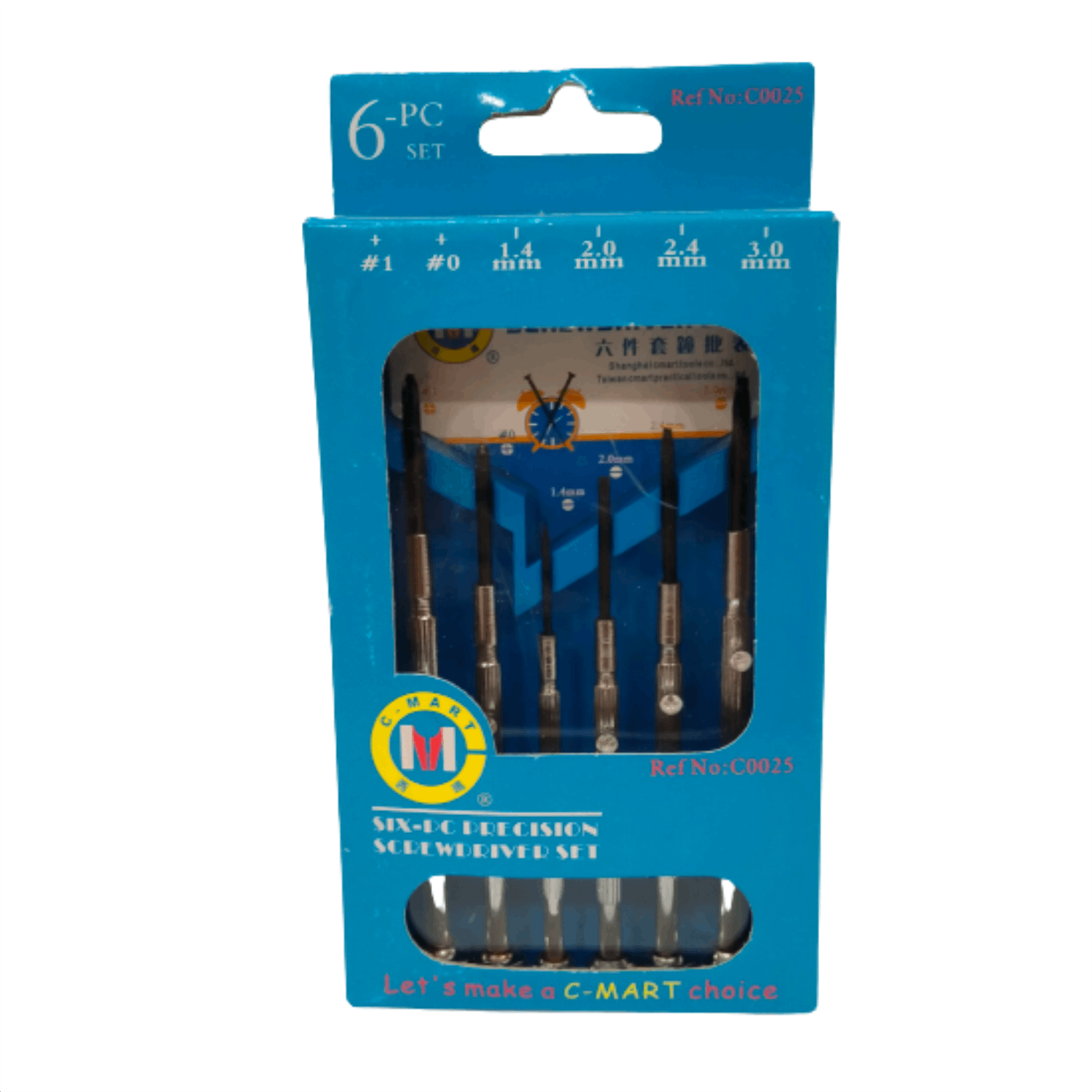 Set Obeng Mini CMART CC0025 Screwdriver 6 Pcs