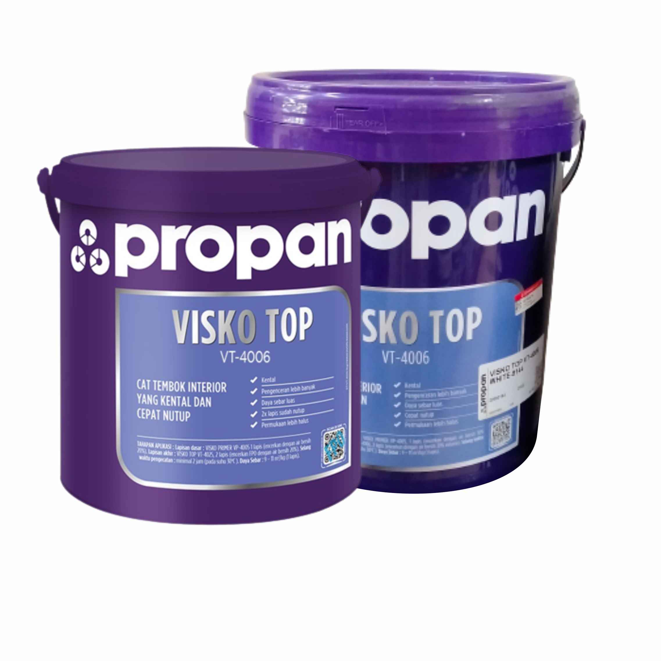 Cat Tembok Interior PROPAN Visko Top VT 4006 Putih Matt