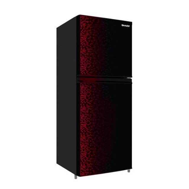 Kulkas 2 Pintu Lemari Es SHARP SJ 316MG GR GB 237 Liter RED BLACK