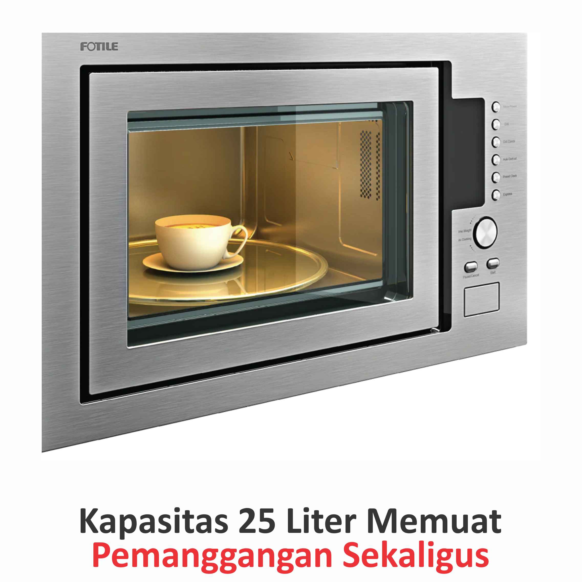 Jual Oven Listrik Microwave Tanam FOTILE HW25800K C2GT 25 Liter