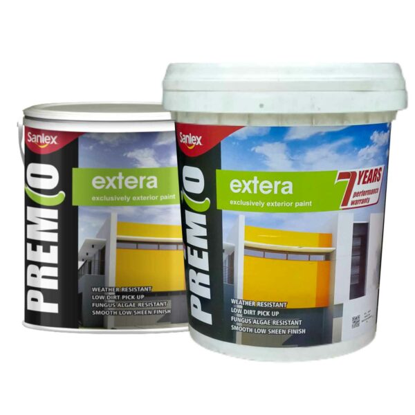Cat Tembok Eksterior PREMIO EXTERA Base A 2Liter 18 Liter Semi Kilap