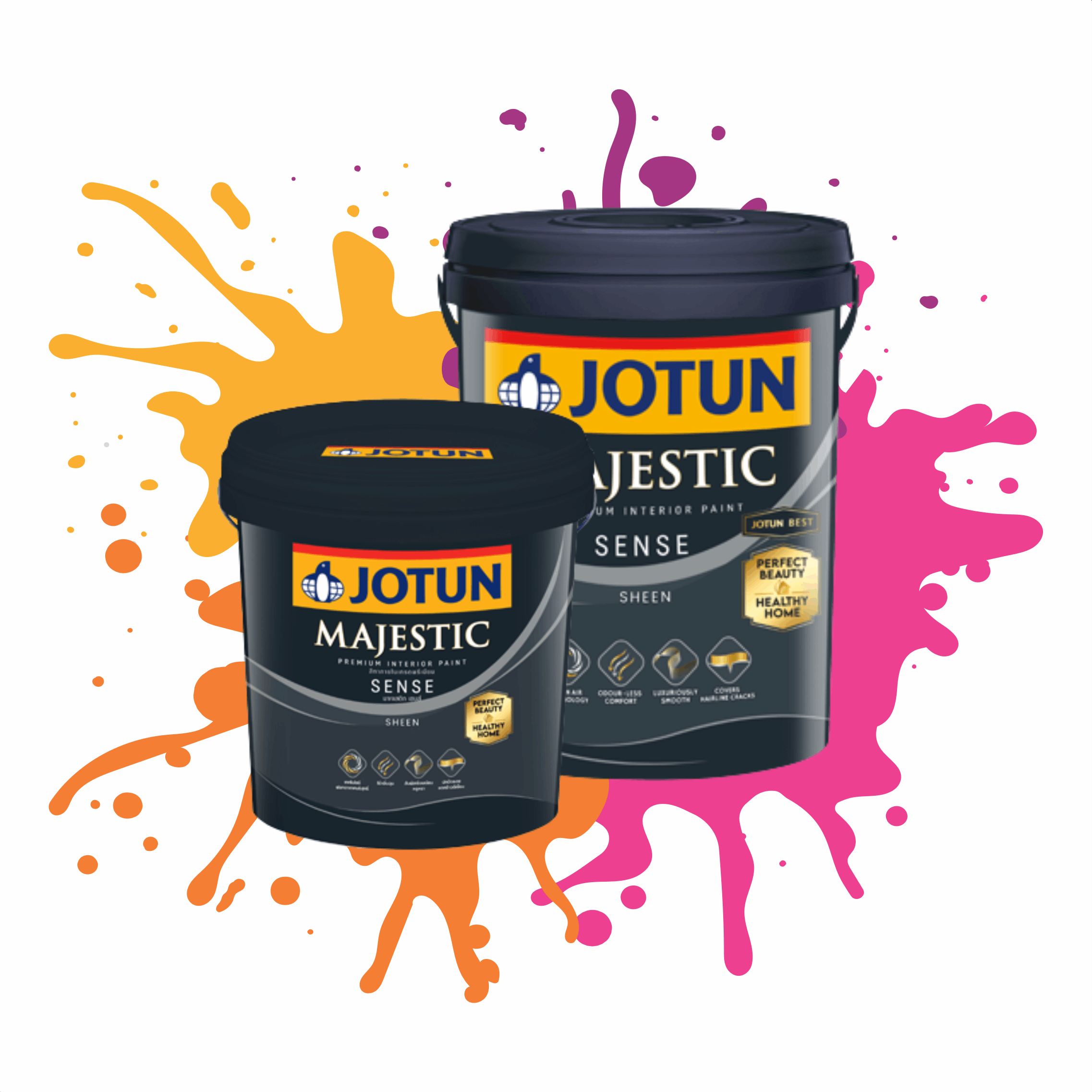 Cat Tembok Interior JOTUN MAJESTIC SENSE BASE A 2.5L 20 Liter Mengilap