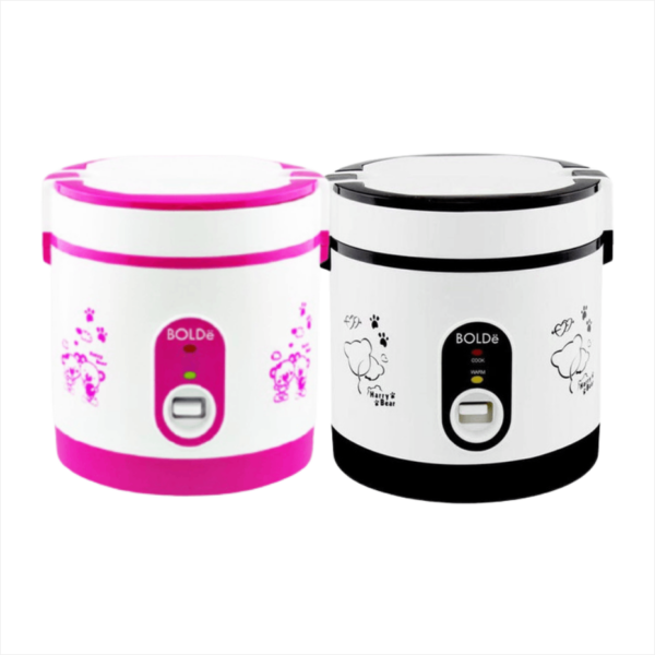 Rice Cooker Mini BOLDE Super Cook Titanium Eco 0.6 Liter Hitam Pink