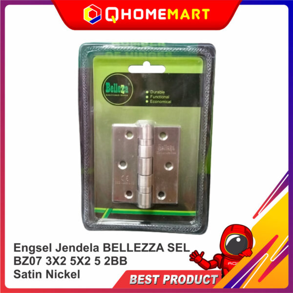 Engsel Jendela BELLEZZA SEL BZ07 3X2 5X2 5 2BB Satin Nickel