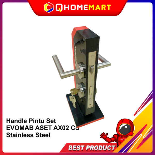 Handle Pintu Set EVOMAB ASET AX02 CS Stainless Steel