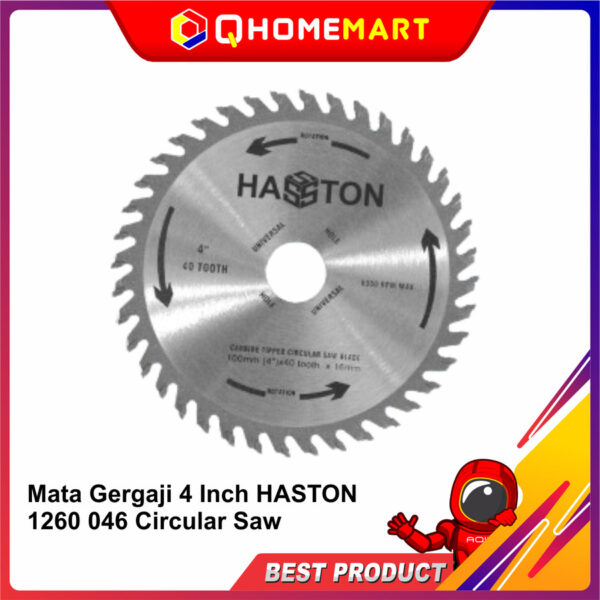 Mata Gergaji 4 Inch HASTON 1260 046 Circular Saw