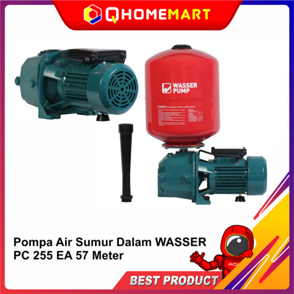 Pompa Air Sumur Dalam WASSER PC 255 EA 57 Meter - TANPA TANK