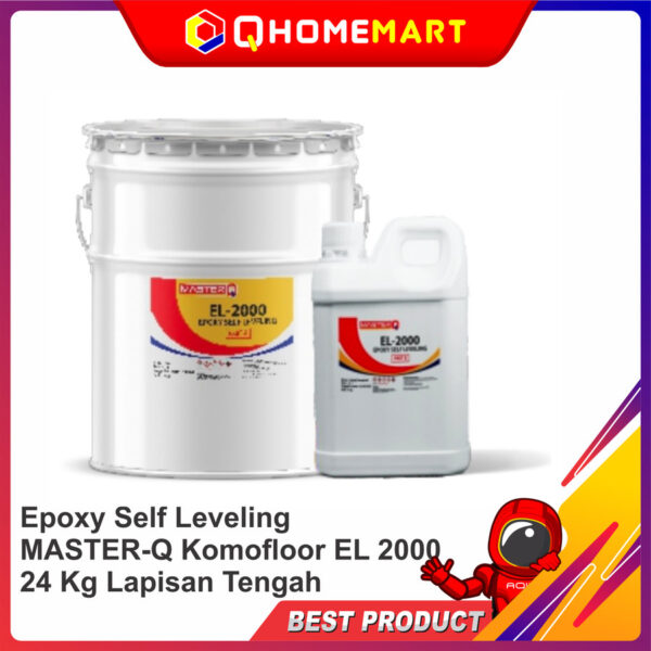 Epoxy Self Leveling MASTERQ EL 2000 24 Kg Lapisan Kedua