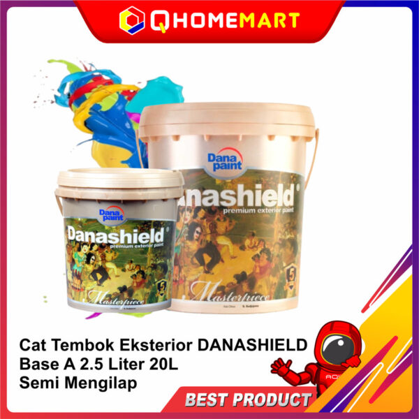 Cat Tembok Eksterior DANAPAINT DANASHIELD Base A 2.5 Liter 20L - DAY BREAK, 2.5 Liter