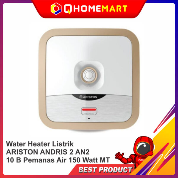 Water Heater Listrik ARISTON ANDRIS 2 AN2 10B 15B MT Pemanas Air - AN210B 150 WATT
