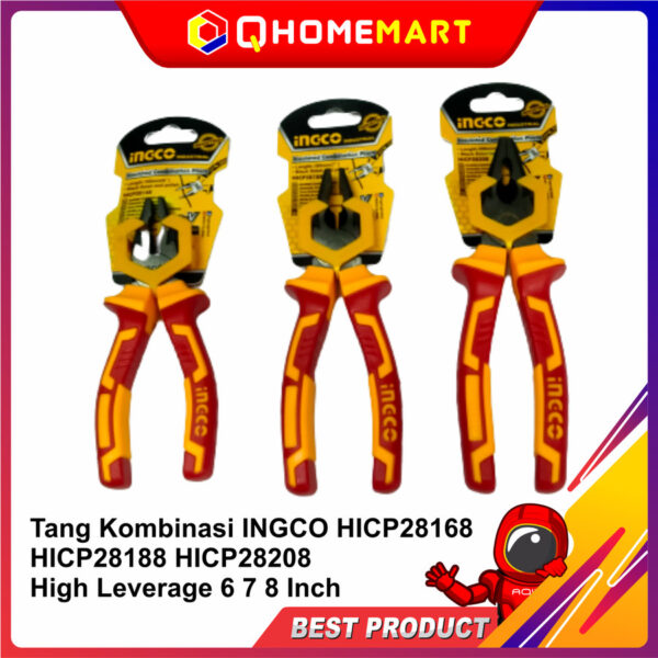 Tang Kombinasi INGCO HICP28168 HICP28188 HICP28208 High Leverage 6 7 8 - HICP28168 6 IN