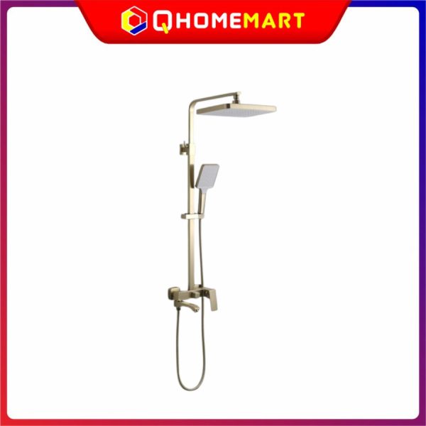 Shower tiang set panas dingin Frap F2476 mode hujan shower rain - F2476-3 GOLD